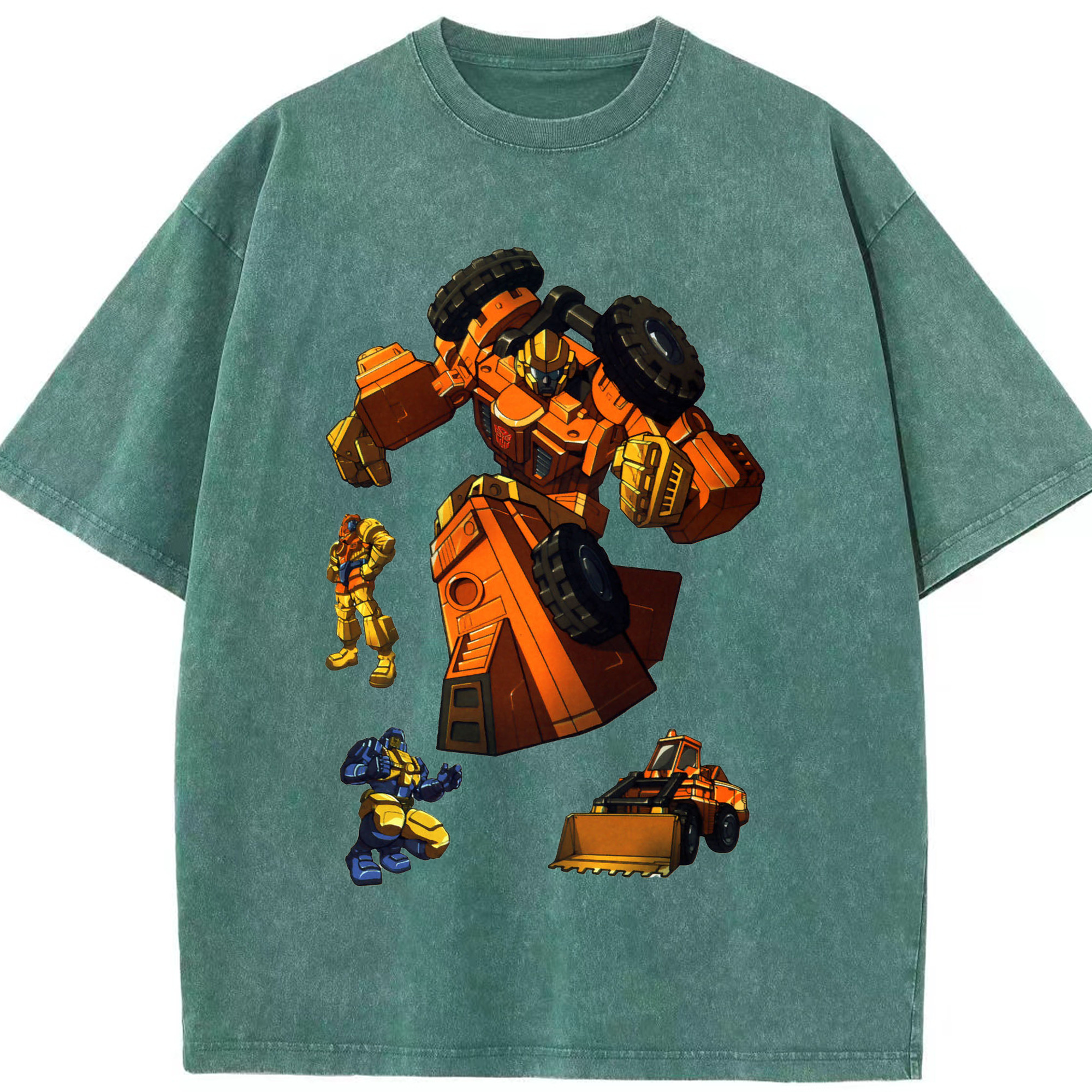 （画像用）  綿100% ヴィンテージ風 半袖Tシャツ（フロントプリント）